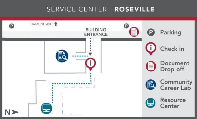 Image of Ramsey County Service Center - Roseville layout