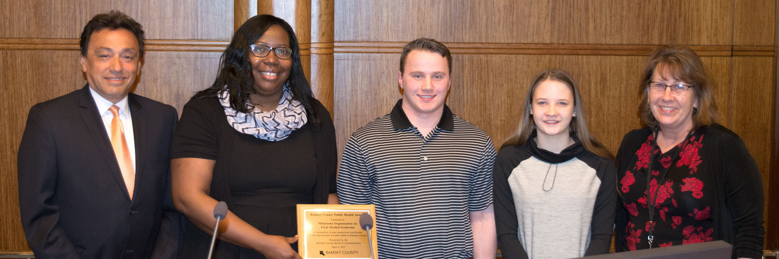One of the 2017 Public Health Award Winners