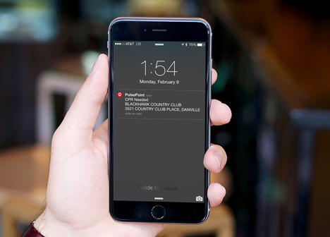 PulsePoint Respond CPR alert on iPhone lock screen PulsePoint Respond CPR alert on iPhone lock screen