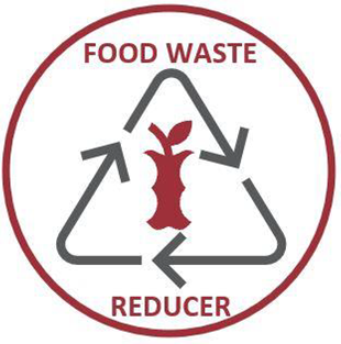 Logo on food license that shows a business participates in our diversion program