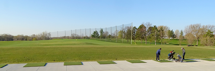 Driving range at Keller Golf Course