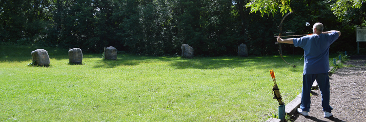 Archery range at Keller Regional Park