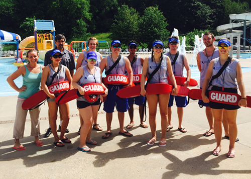 Lifeguards at Battle Creek Waterworks