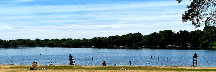 Beach at Long Lake Regional Park