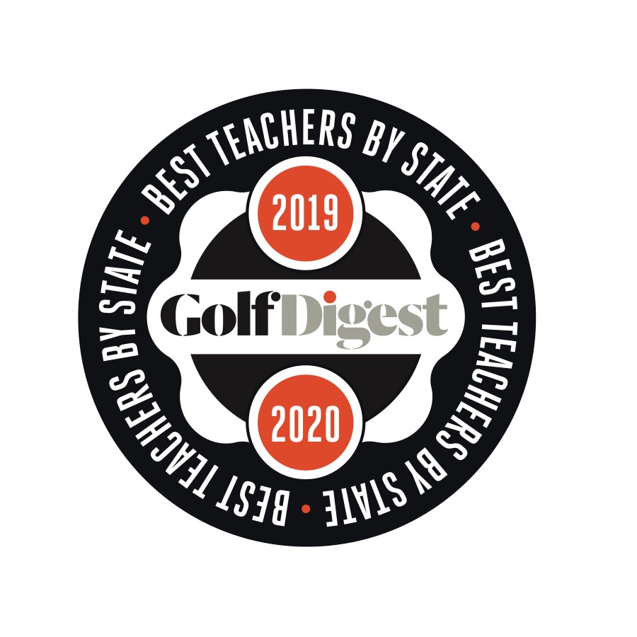 Golf Digest seal for best golf teachers in each state