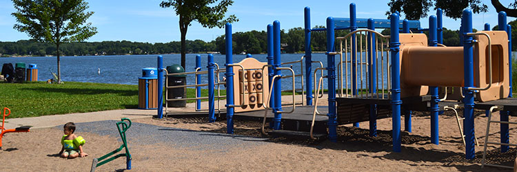 Play area at Lake Gervais County Park
