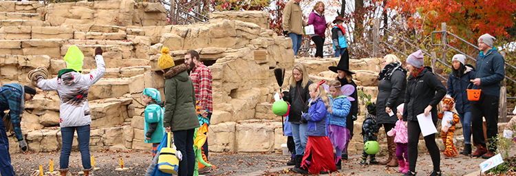 Trick-or-Treat games at Tamarack