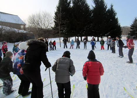 Tamarack Nature Center youth ski class Tamarack Nature Center youth ski class