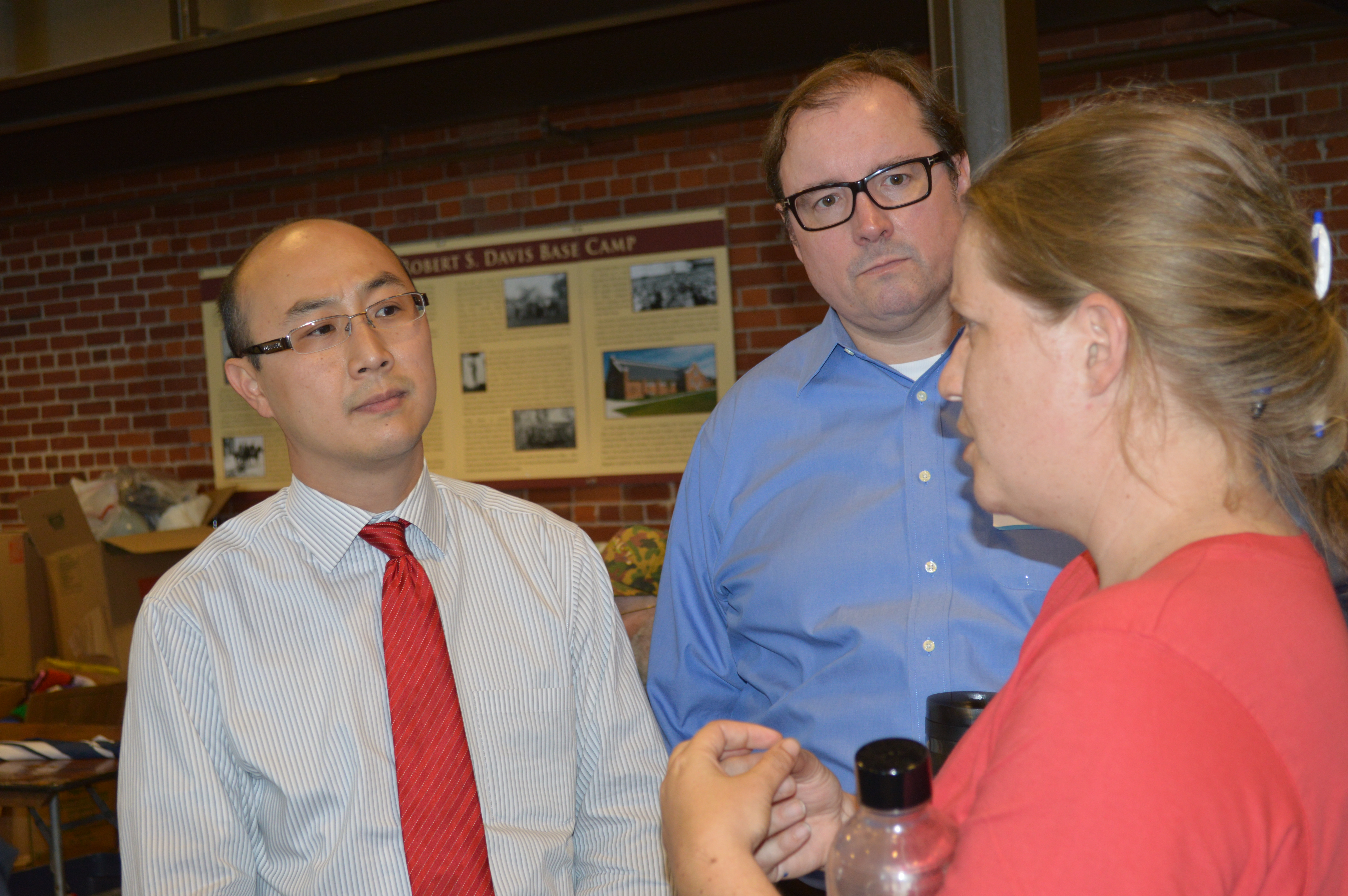 Jhn J. Choi meeting with residents
