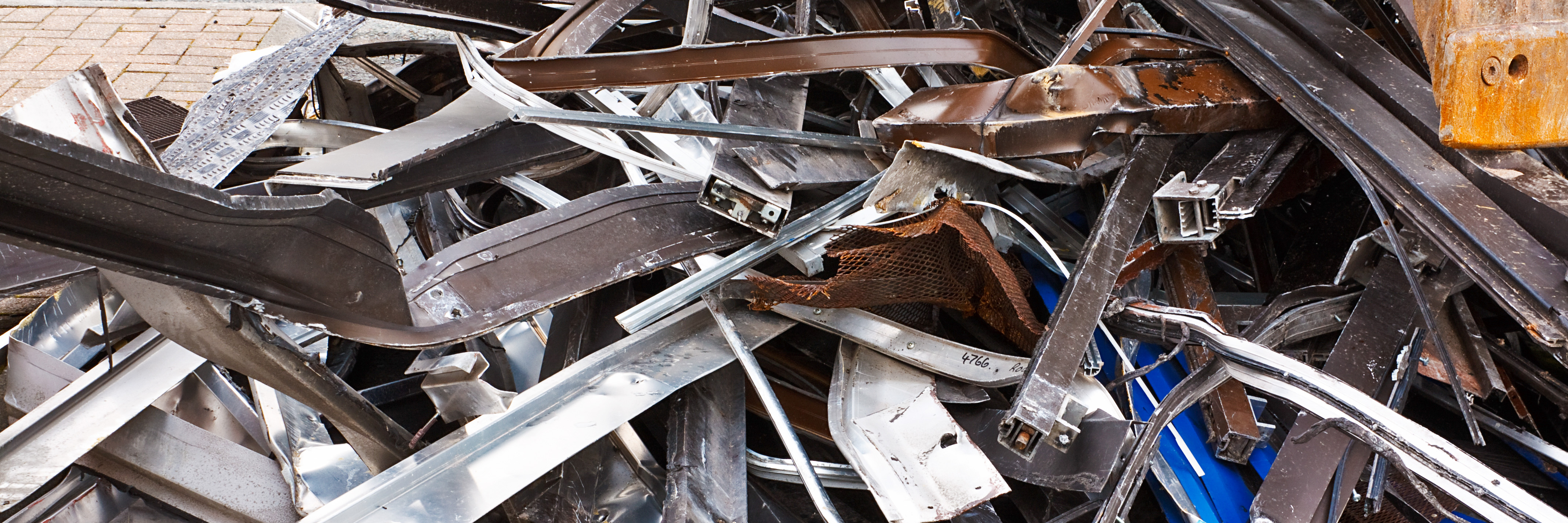 Image: A pile of pieces of scrap metal.