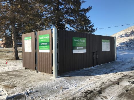 Food scraps collection site at Highland Arena in Highland Park