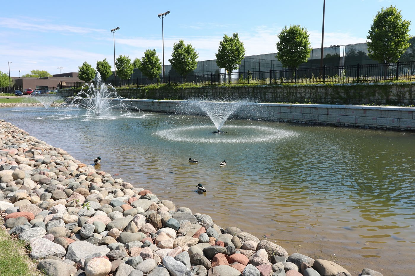 Saint Anthony Village water reuse pond