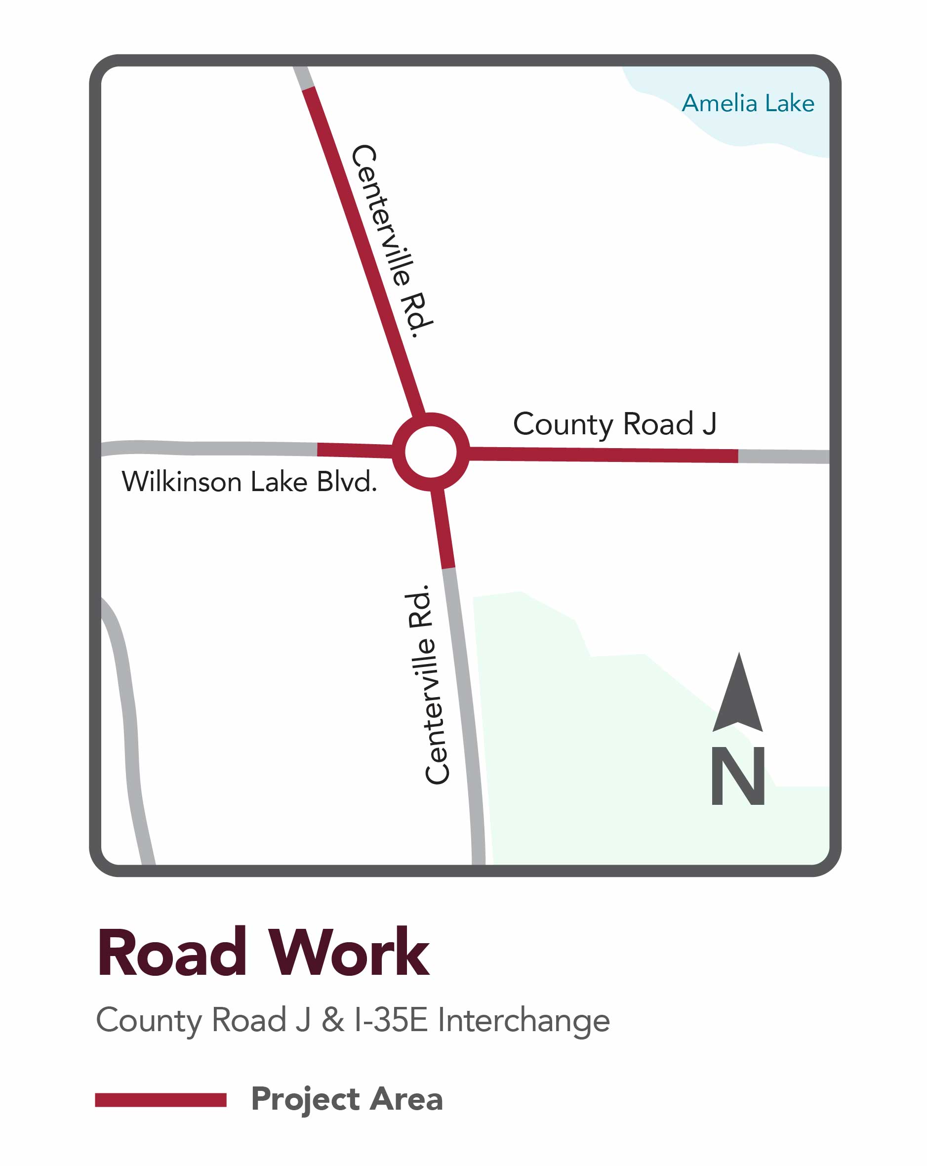 CountyRoadJ & I35 project area map