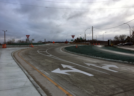 Roundabout at County Road H