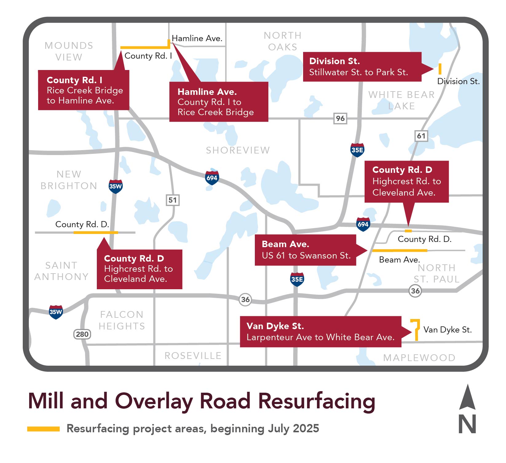 Mill and Overlay project map