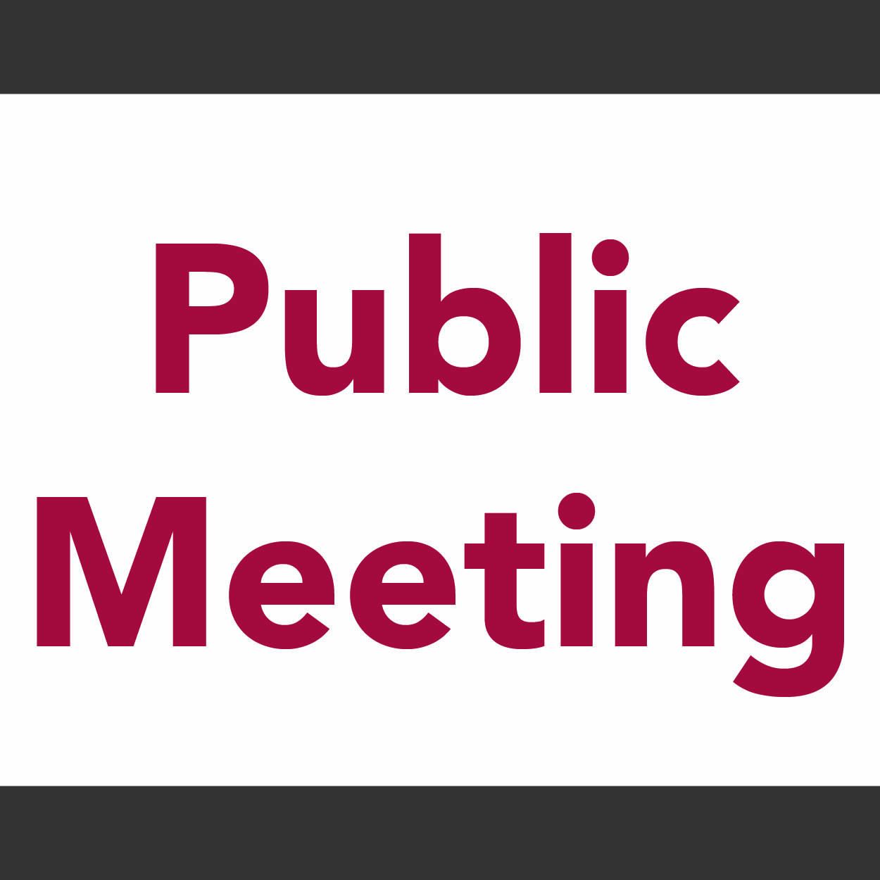 Public meeting Public meeting