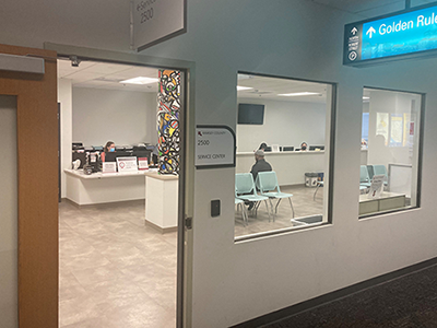 Entryway to the Downtown Saint Paul service center