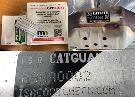 3 photos of the CATGUARD system