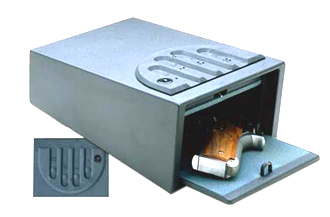 Push button gun safe