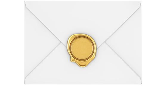 Image of sealed envelope