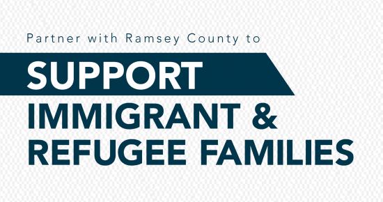 Ramsey County partnership icon for support of immigrants and refugee families