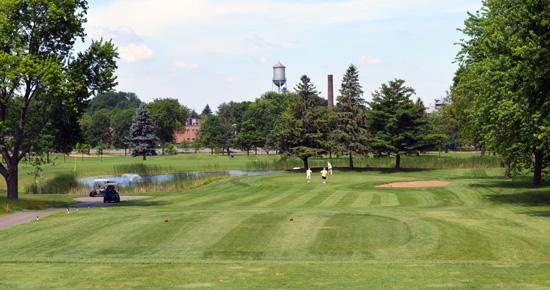 Goodrich Golf Course fountain