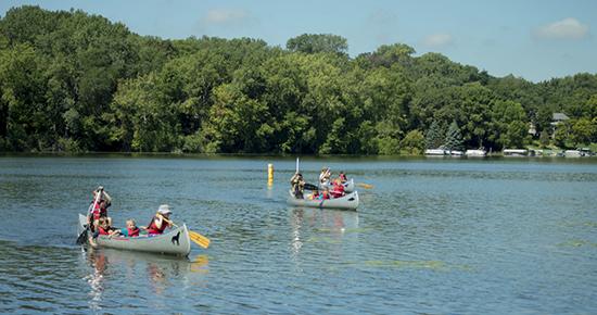 Canoeing at Snail Lake