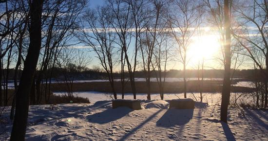 Grass Lake overlook in the winter