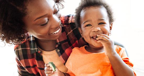 African-American mother and child African-American mother and child