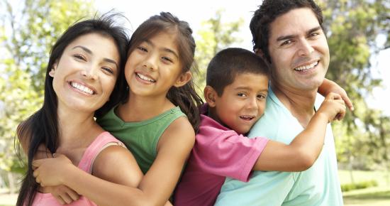 Smiling family